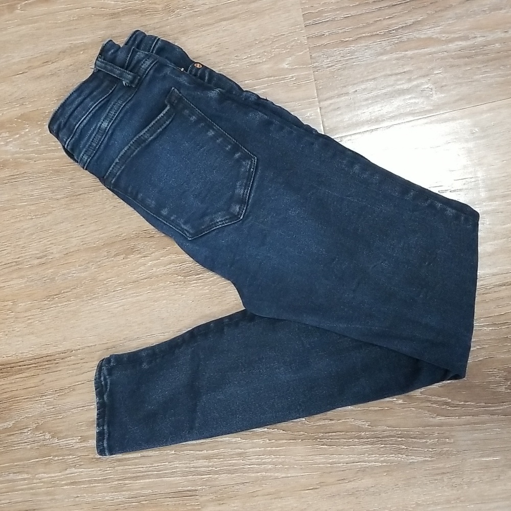 (4) Zara High Rise Super Skinny Dark Wash Ankle Jeans Night Out Date Trendy